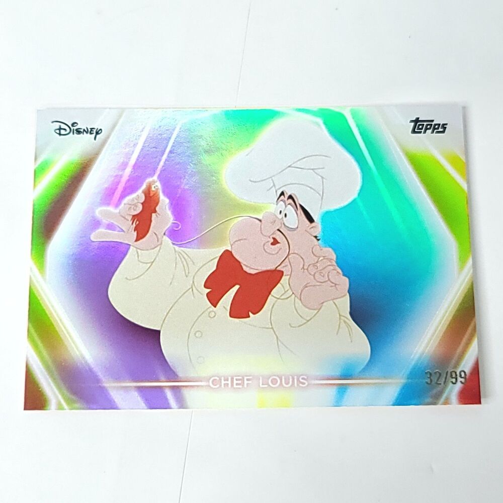 Chef Louis Topps 2026 Disney Neon Holo Parallel Refractor Limited 32/99